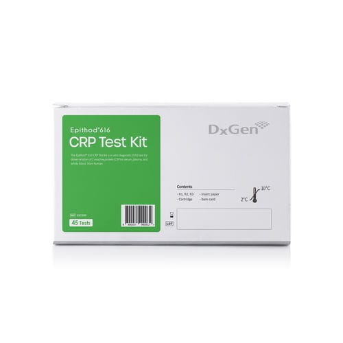Kit de prueba para enfermermedades infecciosas - Epithod® 616 - DxGen Corp - de proteína C reactiva (PCR) / de suero / por plasma