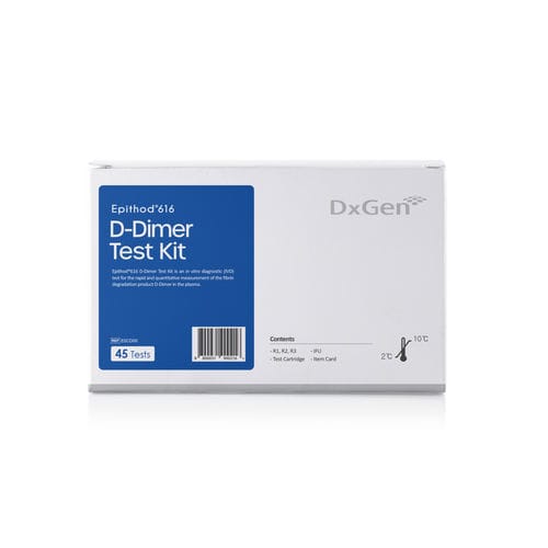 Kit de prueba para hematología - Epithod® 616 - DxGen Corp - de dímeros-D / de fibrina / por plasma