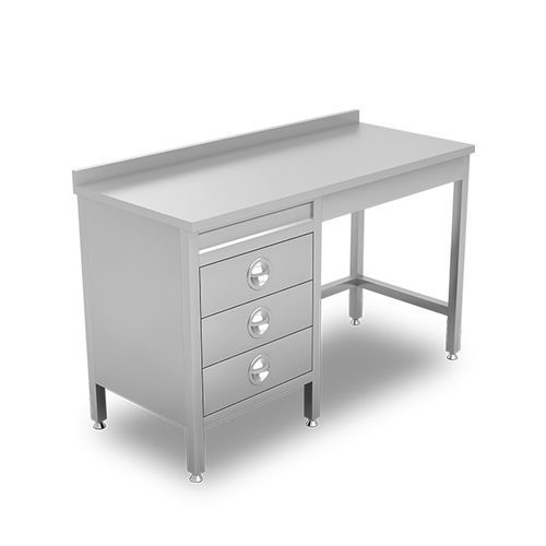Mesa de trabajo - EMP.MED.CMC series - EMPERO GROUP - rectangular / de acero inoxidable / con cajones