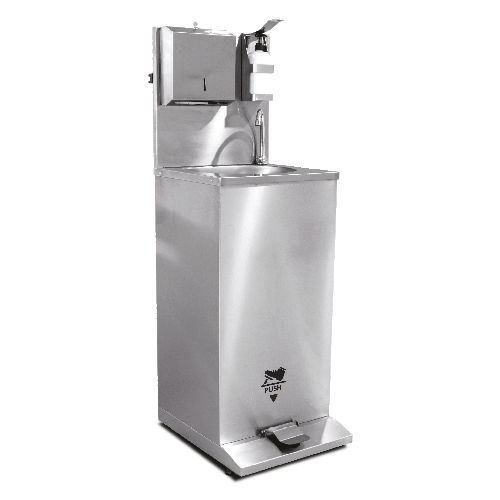 Fregadero para área de higiene - EMP.DKE.50-T - EMPERO GROUP - 1 estación / de acero inoxidable / con pedal