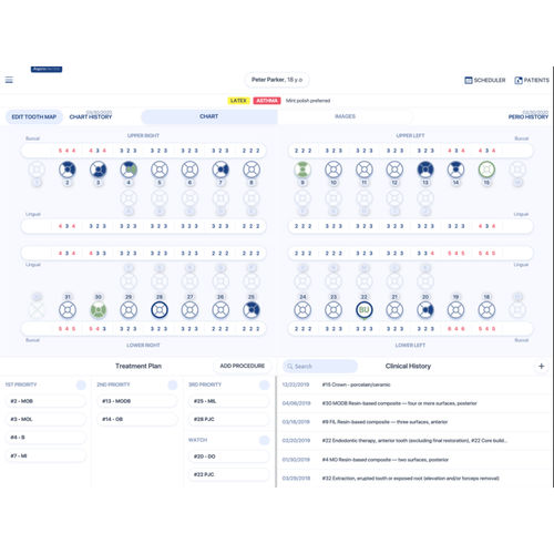 Software de gestión - AsproDental - de tratamiento / de facturación / con sistema de seguimiento