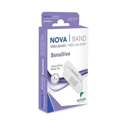 Apósito cutáneo de algodón - Nova Band Sensetive - Seyitler - de polietileno / hipoalergénico / absorbente