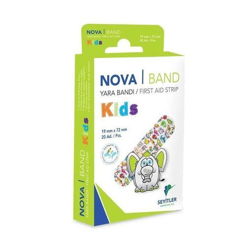 Apósito cutáneo de polietileno - Nova Band Kids - Seyitler - estéril / estanco / hipoalergénico