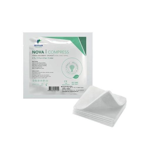 Compresa de gasa estériles - Nova  - Seyitler - absorbente / hemostático