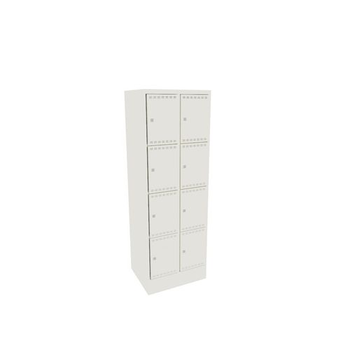 Armario para vestuario - 11.501.110 - LISTA - con estante / con puerta / de 2 módulos
