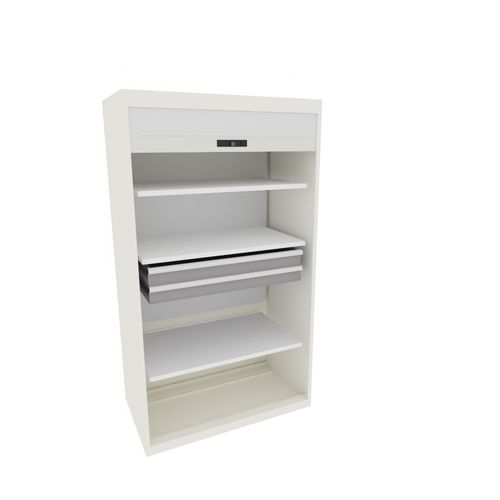 Armario con estante - 98.091.110 - LISTA - con puerta corredera / 2 cajones