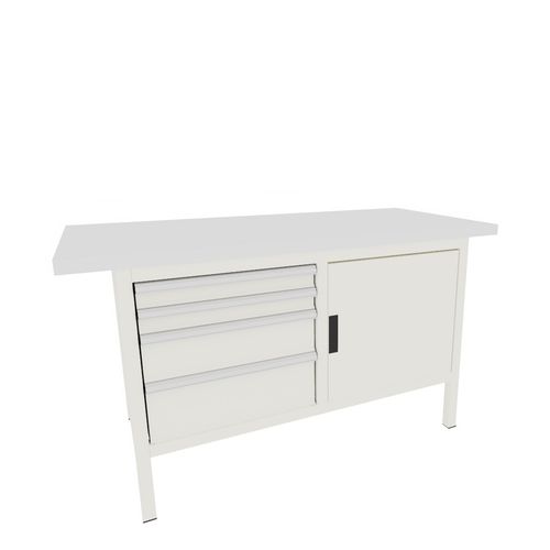 Plataforma de trabajo con cajón - 64.115.110 - LISTA - con puerta