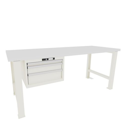 Mesa de trabajo - 78.271.110 - LISTA - rectangular / con cajones