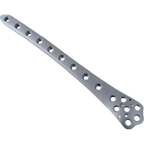 Placa de compresión para fémur - 1802 series - Zimed Medical - porción distal / lateral / bloqueada