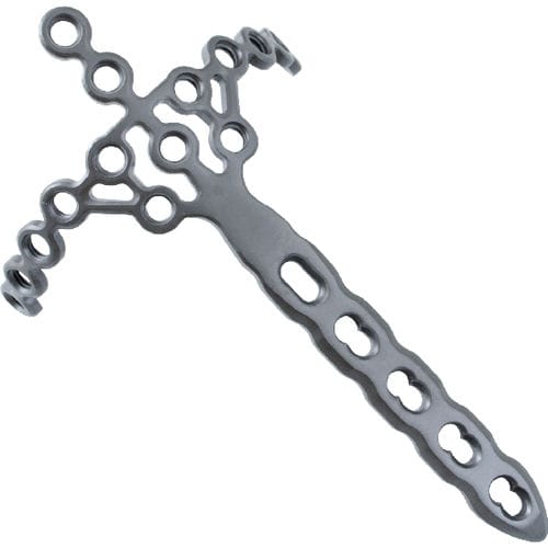 Placa de compresión para tibia - 1702 series - Zimed Medical - bloqueada / metálica