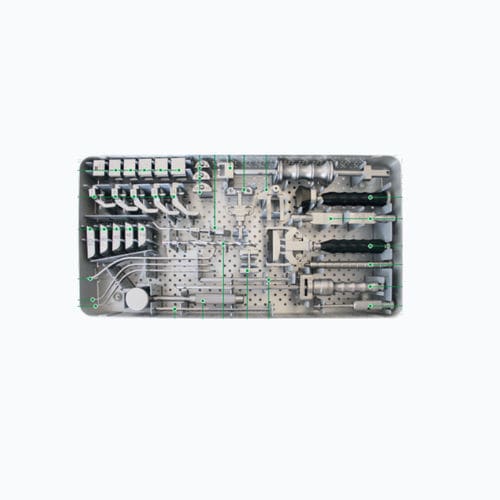 Kit de instrumentos para implantación de prótesis de rodilla - 9750-0000 - Zimed Medical