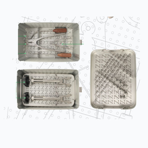 Kit de instrumentos para implantación de prótesis de cadera - 9608-0000 - Zimed Medical