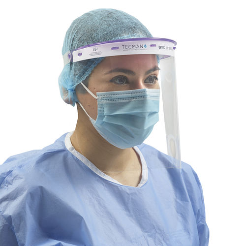 Pantalla facial reutilizable - Optec® 100 - Tecman Advanced Healthcare Products - máscara integral / para adulto / pediátrica