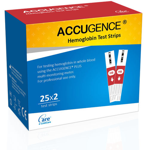Tira de prueba de anemia - ACCUGENCE ®  - e-LinkCare Meditech - de hematocrito / de hemoglobina / de sangre total