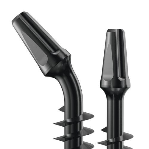 Implante dental cilíndrico - MX HYBRID ONE-PIECE  - NSI srl - de titanio / externo / recto