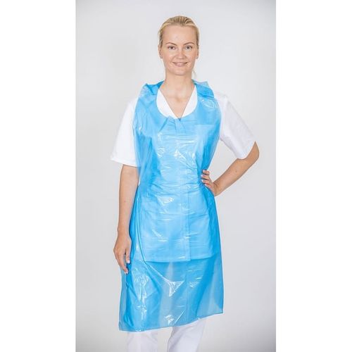 Delantal sanitario unisex - Gowri Health House - de polietileno / desechable / blanco