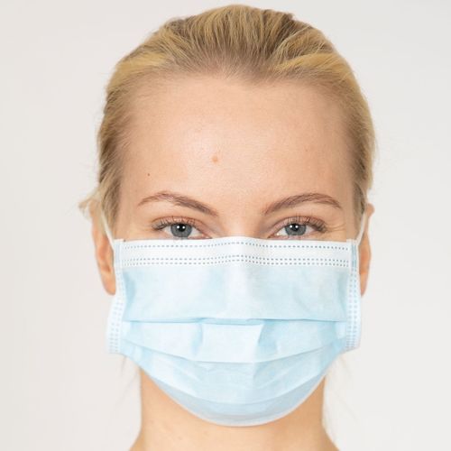 Mascarilla quirúrgica EN14683 - Gowri Health House - sin látex / para adulto / azul