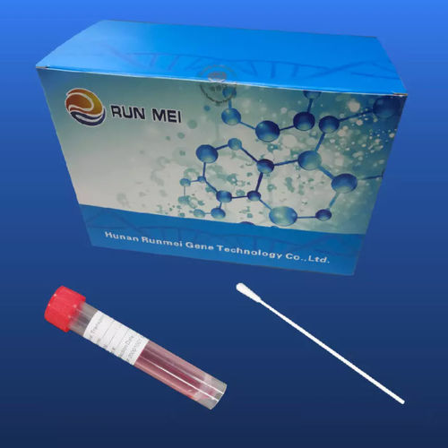 Tubo de muestras de laboratorio - 3822009000 - HUNAN RUNMEI GENE TECHNOLOGY CO.,LTD - de fondo plano / nasofaríngeo / nasal