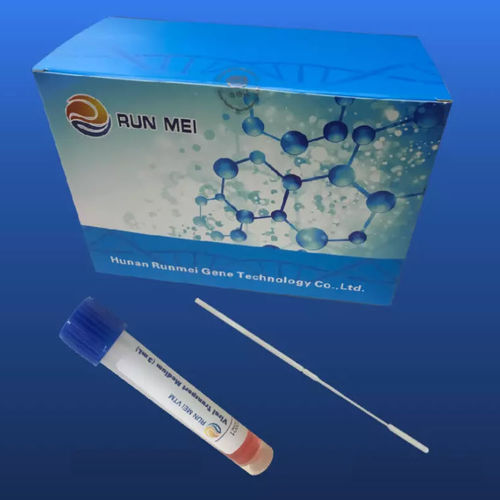 Tubo de muestras de laboratorio - 3822009000 - HUNAN RUNMEI GENE TECHNOLOGY CO.,LTD - de fondo plano / de garganta / de saliva