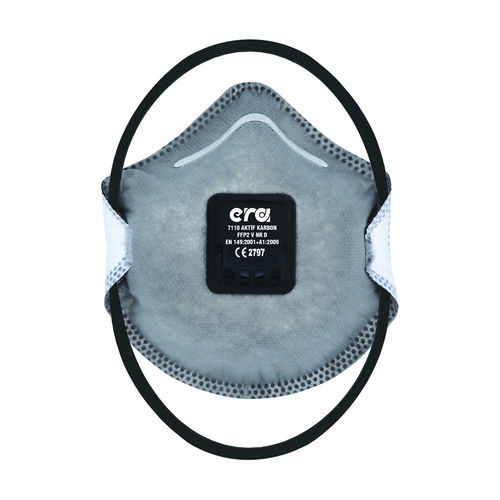 Mascarilla respiratoria con filtro de carbón activado - 7110 AC V NR D - Global Solutions - EN 149 / FFP2 / con válvula de espiración
