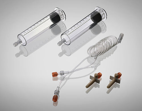 Jeringa para productos de contraste - C01-006-10 - Shenzhen Seacrown Electromechanical - 100 ml / desechable / estériles