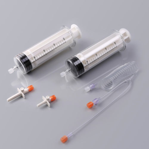 Jeringa para productos de contraste - C01-063-10 - Shenzhen Seacrown Electromechanical - 200 ml / desechable / estériles