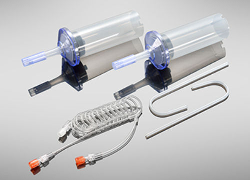 Jeringa para productos de contraste - C01-042-10 - Shenzhen Seacrown Electromechanical - 200 ml / desechable / estériles
