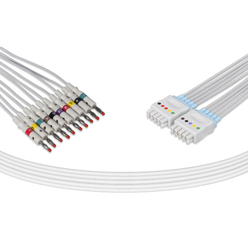 Cable de ECG médico - MQ10-LB-I - Unimed Medical Supplies - 10 derivaciones / para GE Healthcare