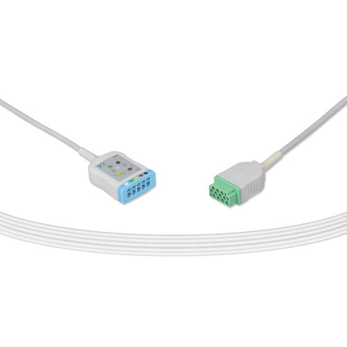 Cable de ECG médico - MQ-2586-I - Unimed Medical Supplies - 5 derivaciones / para GE Healthcare