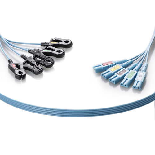 Cable de ECG médico - LL5-90XDP - Unimed Medical Supplies - 5 derivaciones / 3 hilos / 10 derivaciones