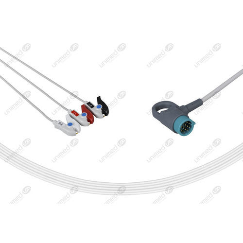 Cable de ECG médico - 2327P - Unimed Medical Supplies - 3 hilos / para Medtronic / reutilizable