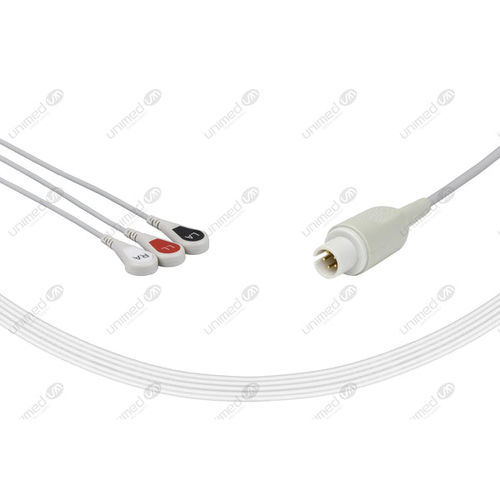 Cable de ECG médico - 2305S - Unimed Medical Supplies - 3 hilos / para Mortara / reutilizable