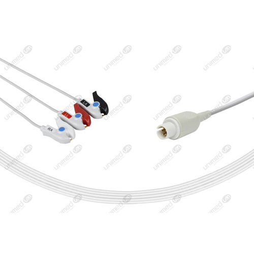 Cable de ECG médico - 2305P - Unimed Medical Supplies - 3 hilos / para Mortara / reutilizable