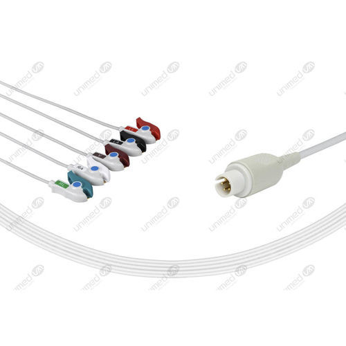 Cable de ECG médico - 2505P - Unimed Medical Supplies - 5 derivaciones / para Mortara / reutilizable