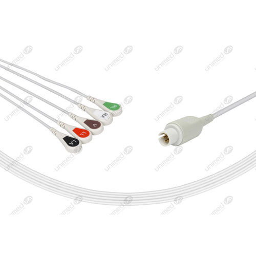 Cable de ECG médico - 2505S - Unimed Medical Supplies - 5 derivaciones / para Mortara / reutilizable
