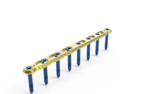 Placa de compresión para húmero - TRUE LOCK 3.5  - Truemed Medical - porción medial / bloqueada / metálica