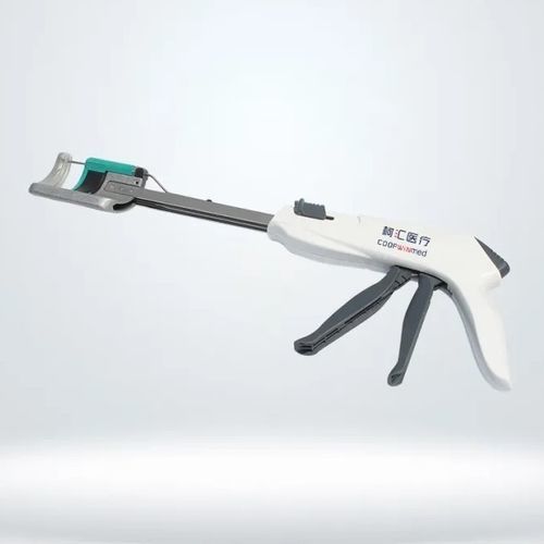 Grapadora quirúrgica curvada - KHHQ-A45 - Jiangsu Coopwin Med - para cirugía gastrointestinal / desechable / de corte