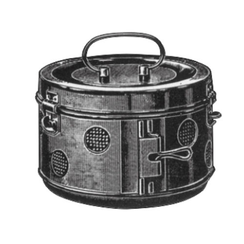 Tambor de esterilización para instrumental - 15-100 - Medicta Instruments - para apósitos / de acero inoxidable