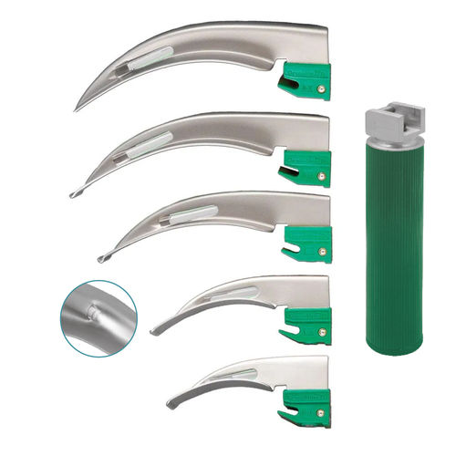 Hoja de laringoscopio Macintosh - MI - 1049-01 - Medicta Instruments - de acero inoxidable / de plástico / de fibra óptica