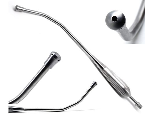 Cánula de aspiración - 01-605 - Medicta Instruments - de Yankauer / curvada / apta para autoclave