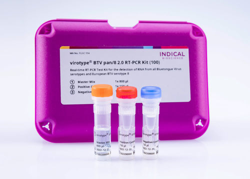 Kit de prueba veterinario - virotype BTV pan/8 2.0 RT-PCR Kit - INDICAL BIOSCIENCE GmbH - para bovinos / para óvidos / para ganado caprino