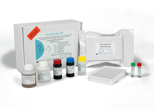 Kit de prueba veterinario - FCoV-ELISA CAT - INDICAL BIOSCIENCE GmbH - de peritonitis infecciosa felina / para felinos / de IgG