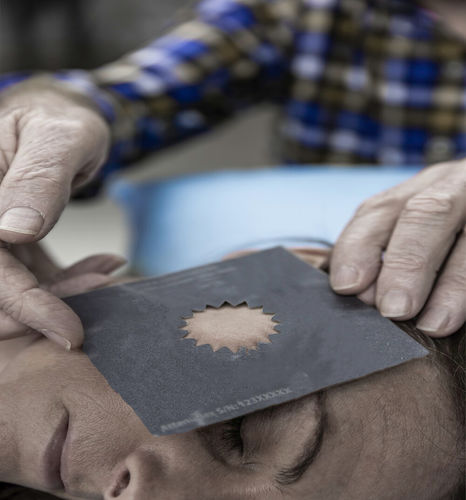 Hoja de protección radiológica para radiocirugía - AttenuFlex™ - 3Done Australia - para radioterapia / a medida