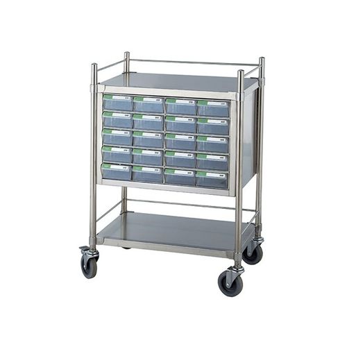 Carro médico - SW-MC32 - Sungwon Industry co, Ltd - para medicamentos / de dispensación de medicamentos / de acero inoxidable