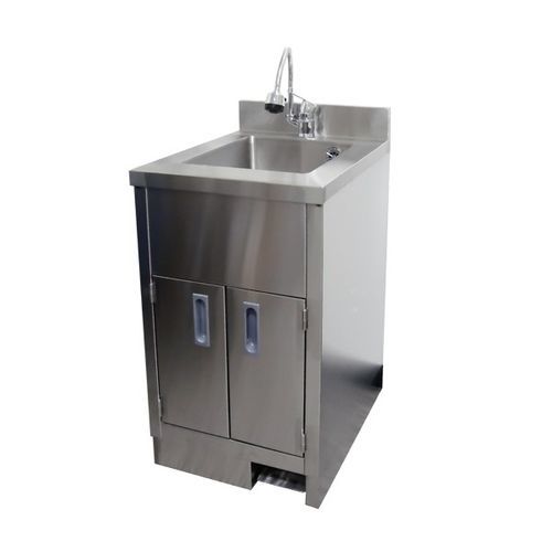 Fregadero médico - Sungwon Industry co, Ltd - para área de higiene / 1 estación / de acero inoxidable