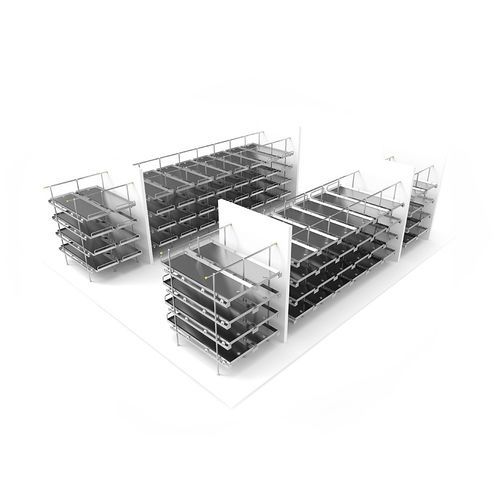 Scaffalatura di stoccaggio para camillas mortuorias - STUB NOSE - Shotton Parmed - modular / de acero inoxidable