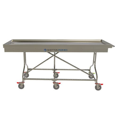 Mesa de autopsia de medicina legal - Shotton Parmed - de disección / móvil / fija