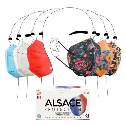Mascarilla FFP3 - Alsace Protection - sin látex / de polipropileno / sin válvula