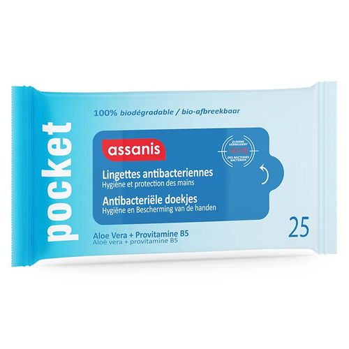 Toallita limpiadora para la higiene de las manos - Alsace Protection - lote de 25
