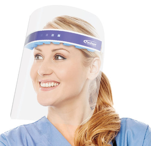 Pantalla facial sin látex - IShield™  - Pac-Dent - máscara integral / para adulto / unisex